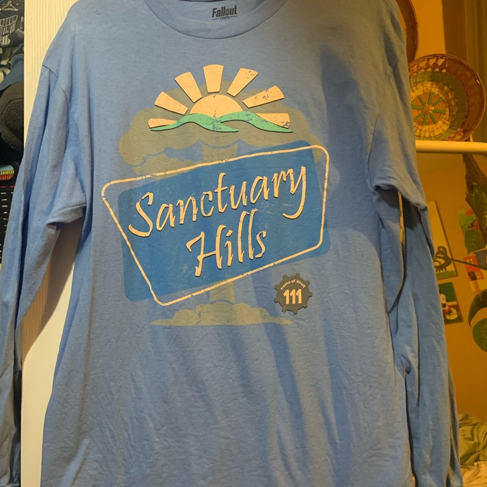 Loot Crate Blue Sanctuary Hills Long Sleeve Tee